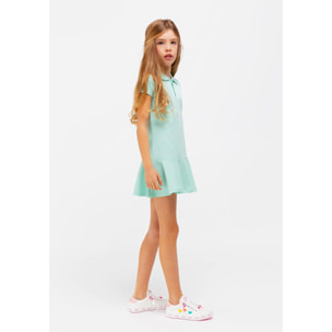 Vestido Polo De Niña En Menta