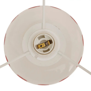 Lampe à poser champignon secteur Frida rouge grenat H47cm