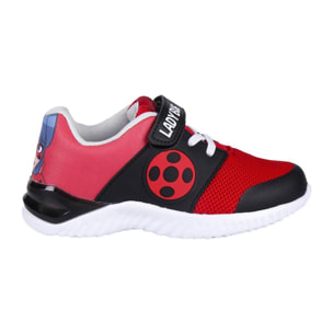 Scarpa sportiva suola leggera con luci Miraculous LadyBug Lei Miracolous Ladybug Rosso