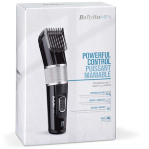 Tondeuse cheveux BABYLISS E973E Powerlight Design Leger