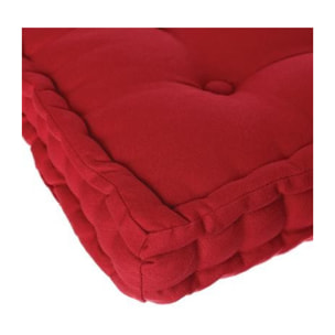 Coussin de sol 40 x 40 x 8 cm Atmosphéra - Couleur: Rouge