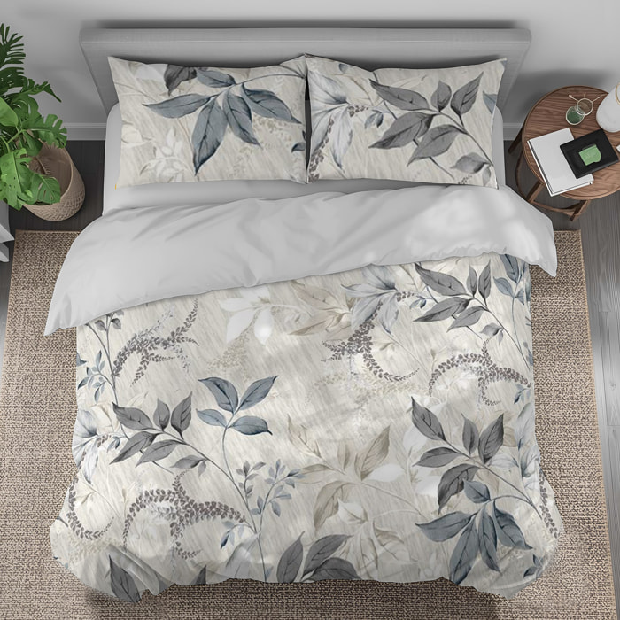 Parure copripiumino matrimoniale stampa in digitale flora