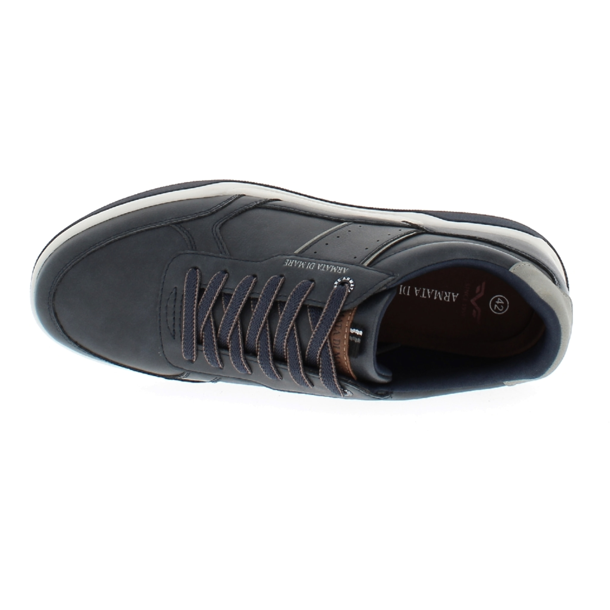 Armata di Mare Scarpe Uomo Sneakers Casual Stringate con Soletta Rimovibile in Memory Foam AMU W24M616 Navy