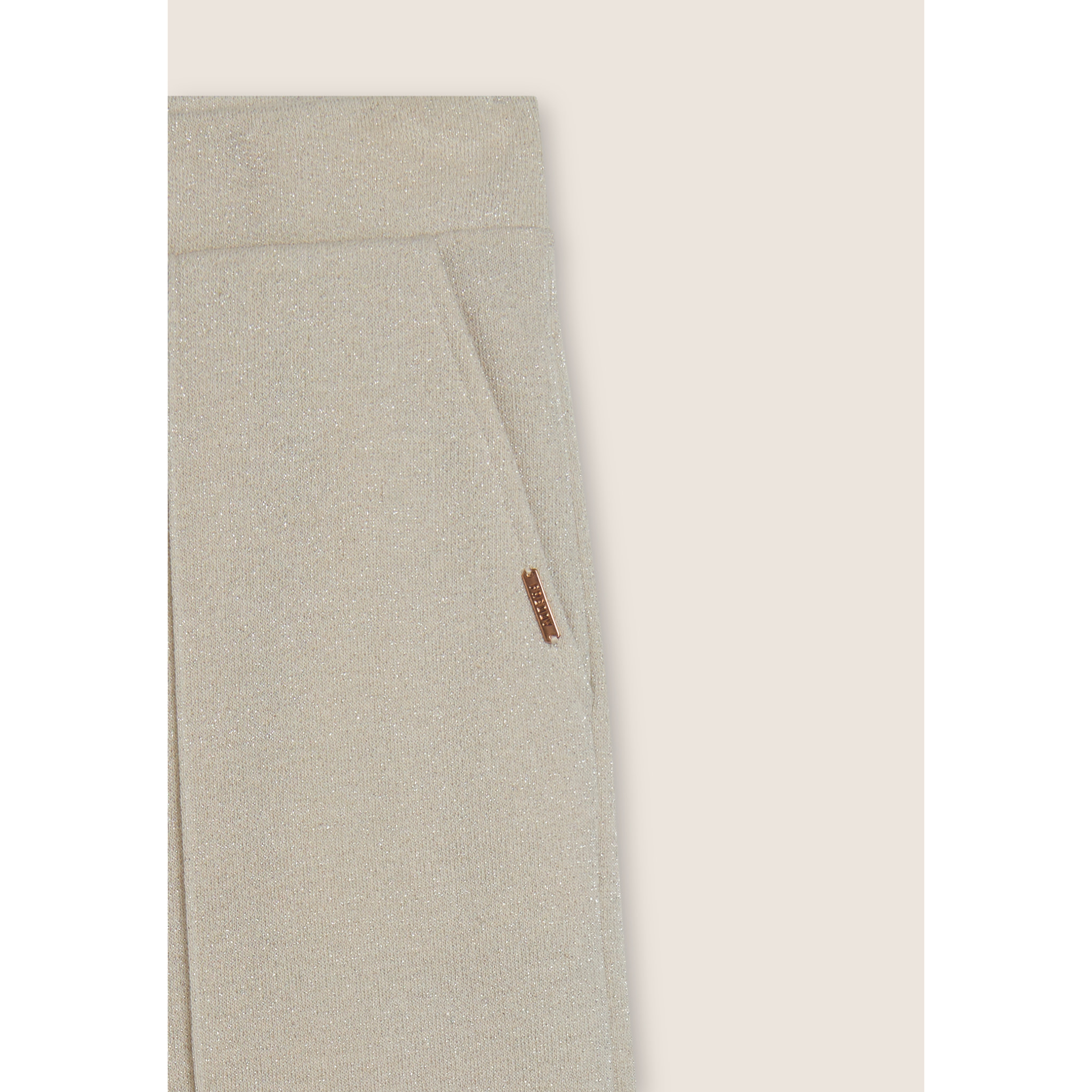 Pantaloni donna wide leg mélange lurex