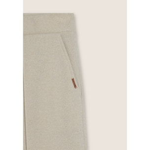 Pantaloni donna wide leg mélange lurex