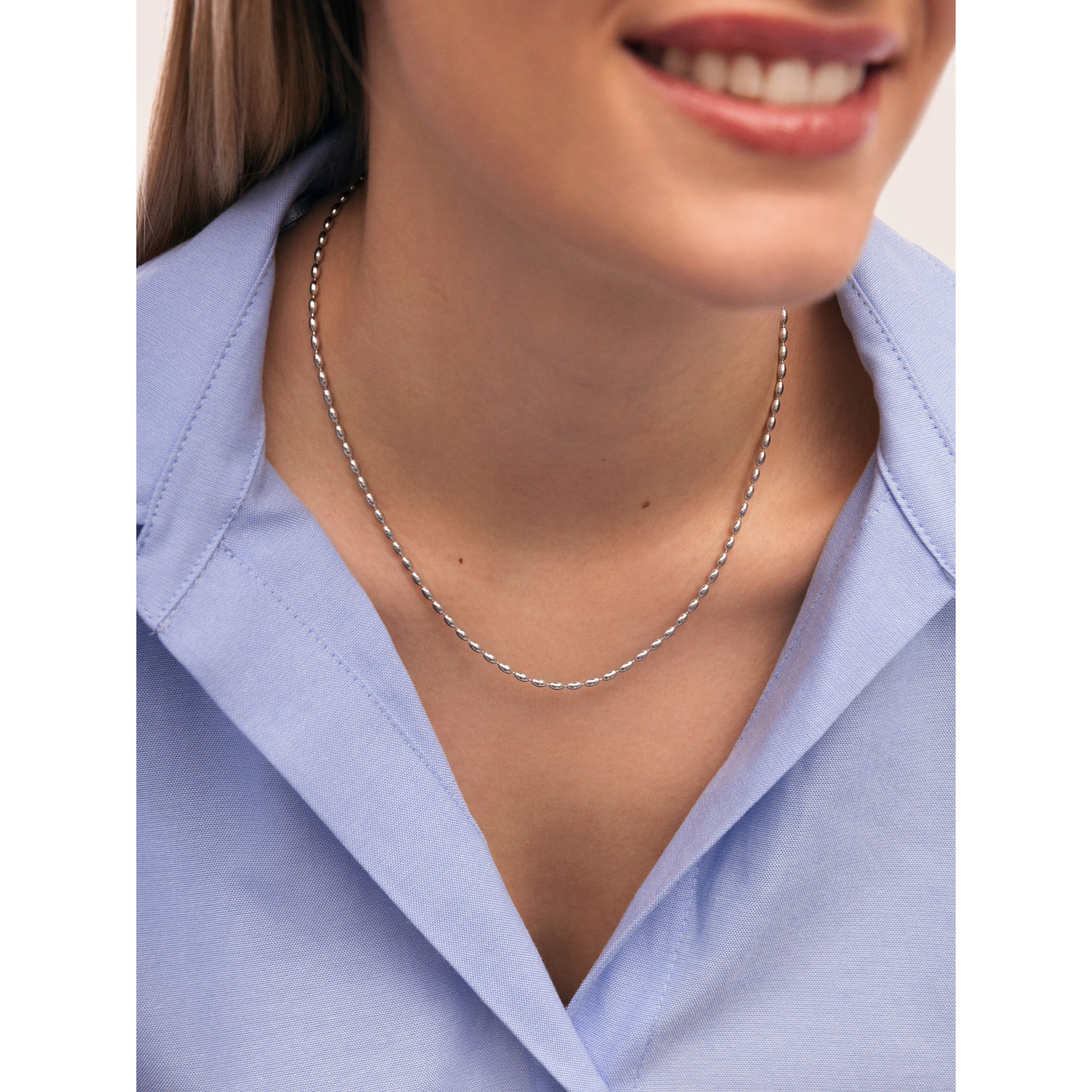 Collar Serpentine Acero