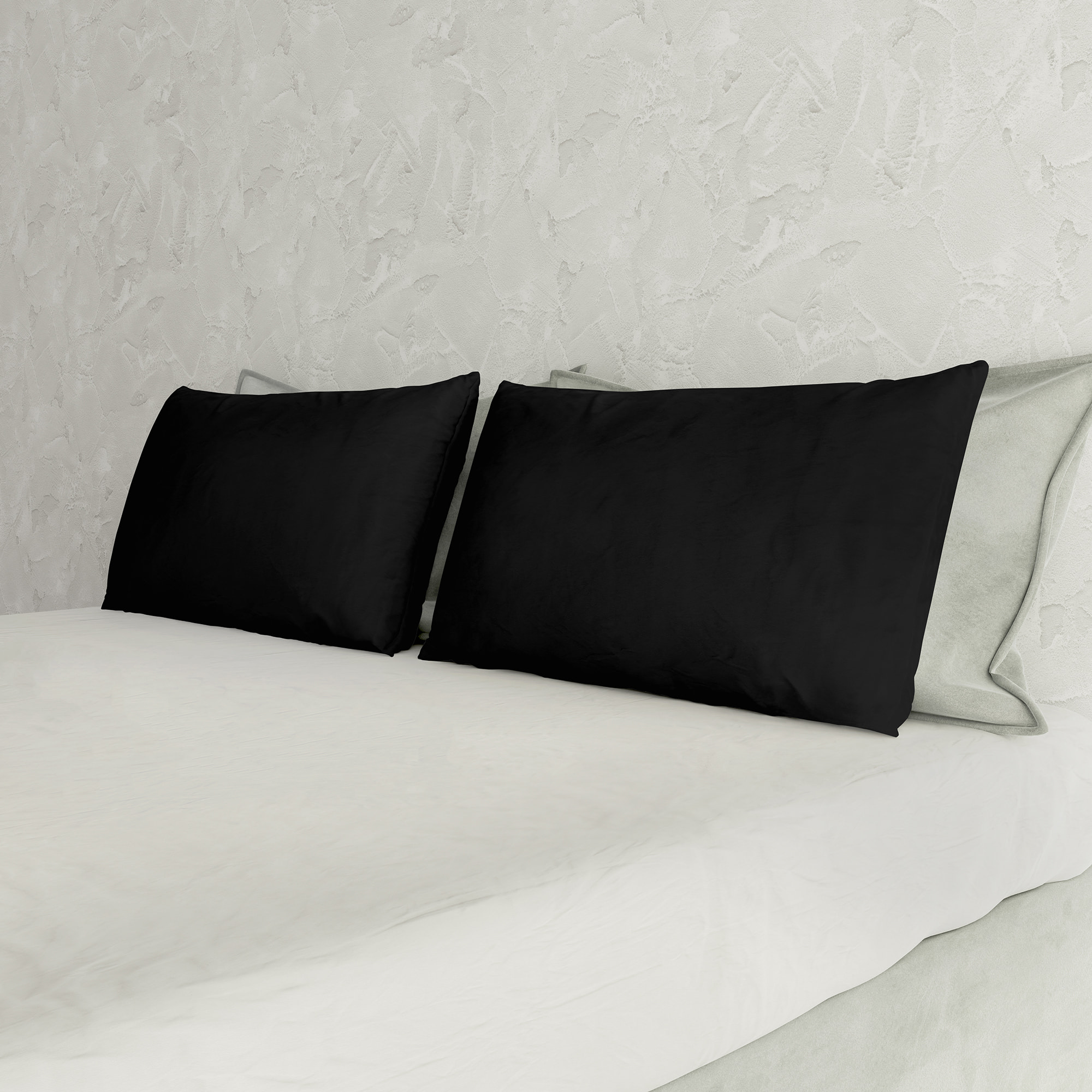COPPIA FEDERE MAX COLOR, 100% Cotone, Made in Italy - NERO
