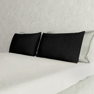 COPPIA FEDERE MAX COLOR, 100% Cotone, Made in Italy - NERO