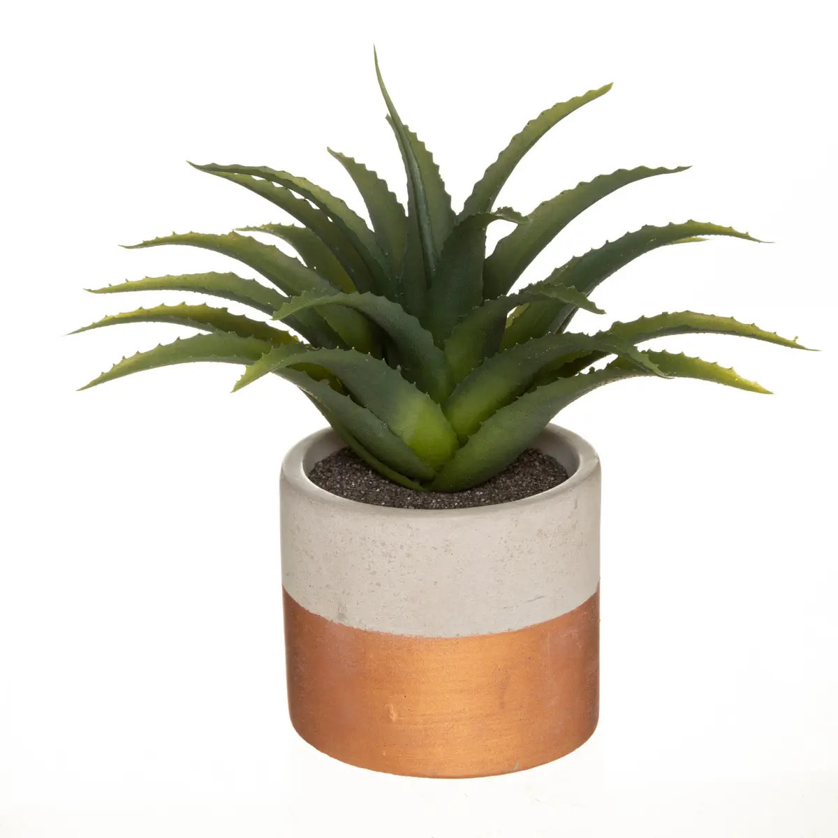 Plante artificielle - pot en ciment - H28 cm