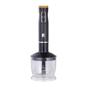 Batidora de mano olivar 1000w con 2 velocidades con picadora 600ml, varilla batidora, vaso medidor 600ml