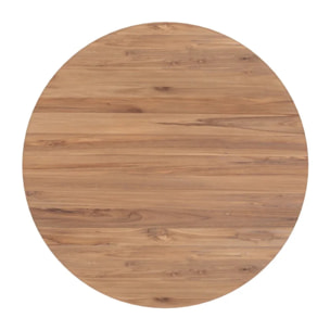 Table basse ronde en bois de teck recyclé D80 cm - Bana
