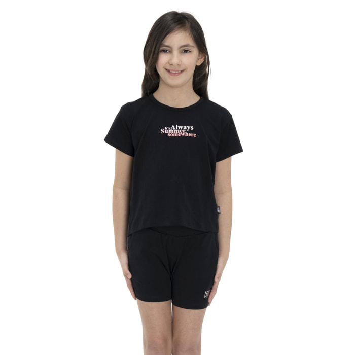 T-shirt corta da bambina Color