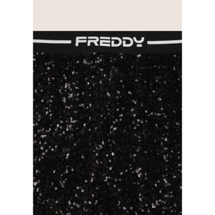 Shorts Junior in paillettes con elastico jacquard