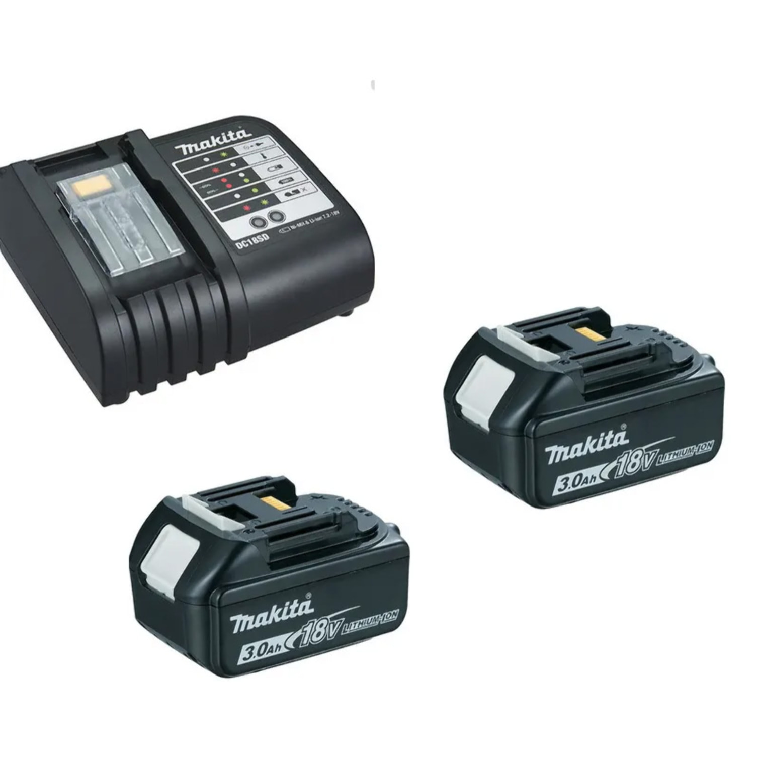 Taladro atornillador MAKITA 18V 3.0Ah + 2 Baterías, cargador, en caja - DDF453SFE