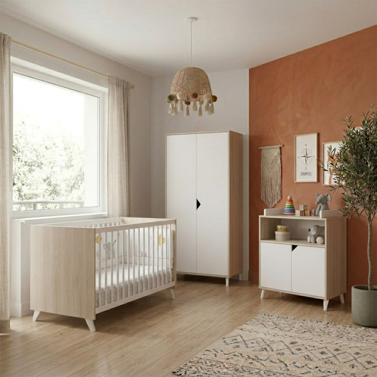 Commode à langer bébé en bois