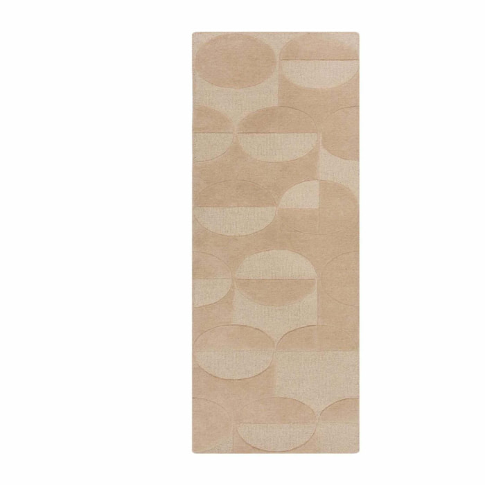 Tapis de couloir en laine GIGI Beige
