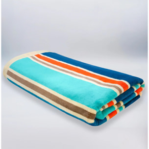 Serviette de plage éponge velours Jacquard - Zamora - 100x175cm - 470g/m²