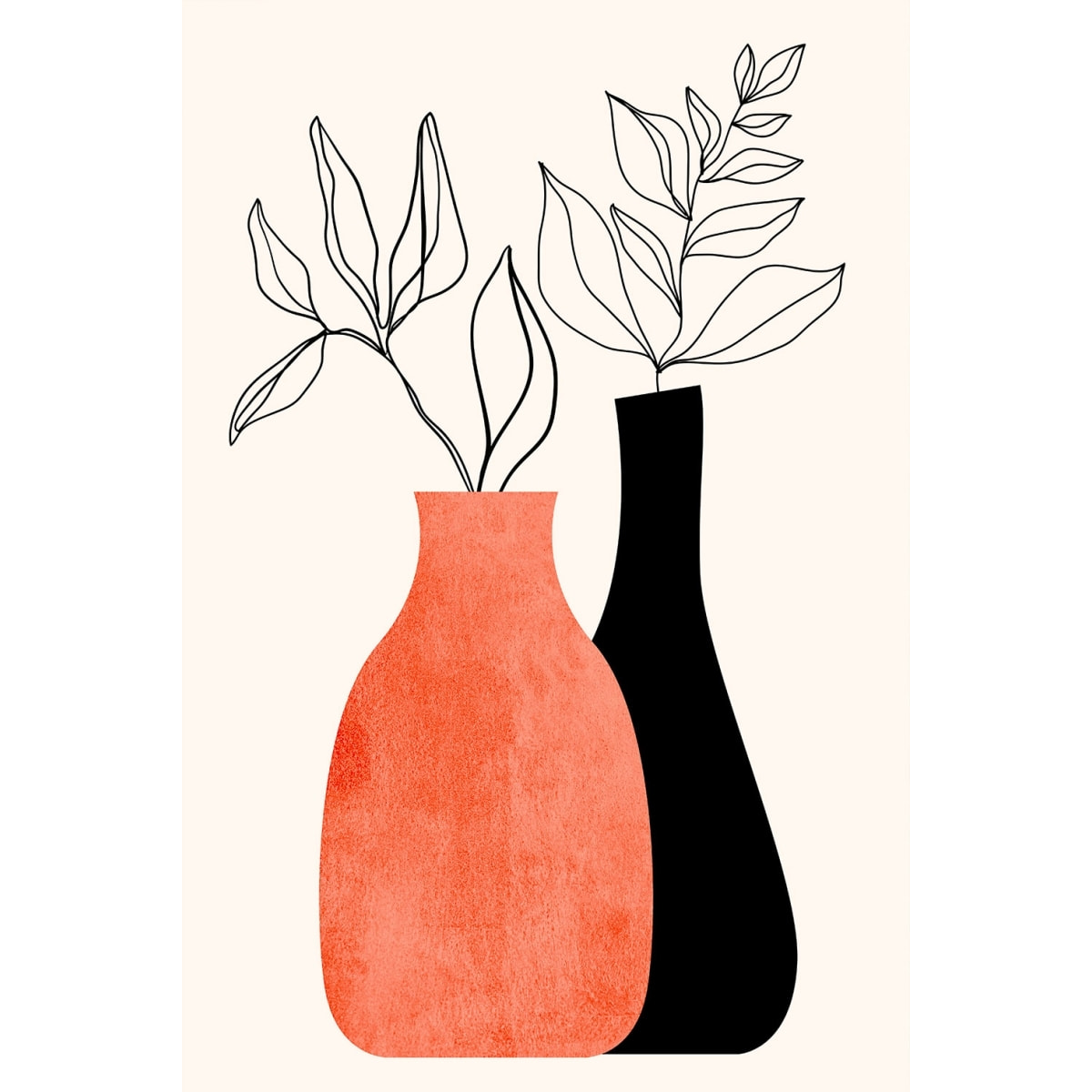 Tableau fleurs madame et monsieur déco Toile imprimée