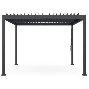 Pergola bioclimatique 3x4m aluminium lames orientables