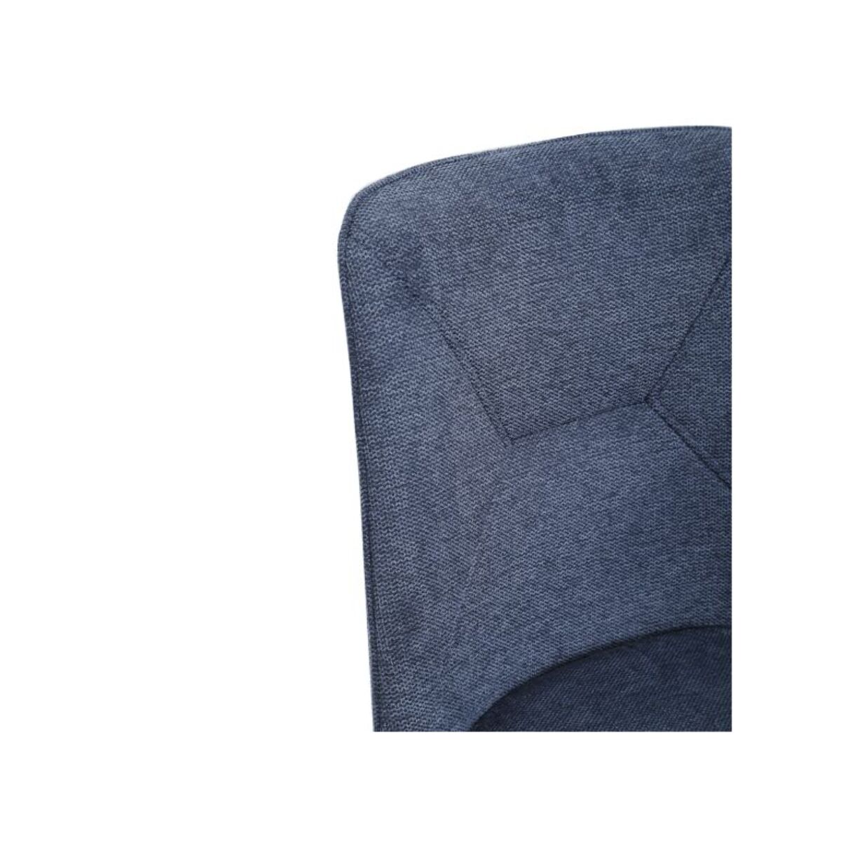 Chaise en tissu avec pieds fins en métal - PERRINE