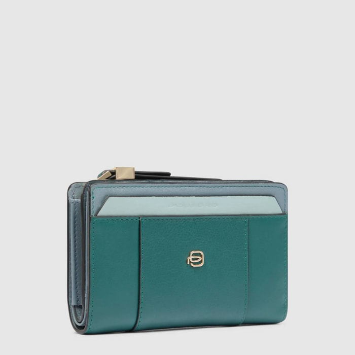 Piquadro Portafogli da con portamonete, porta carte di credito e protezione RFID