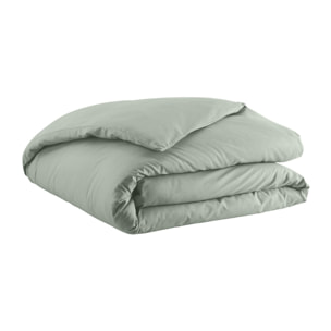 Housse de couette unie en coton, Made in France, TOUT DOUX , Vert Aloe
