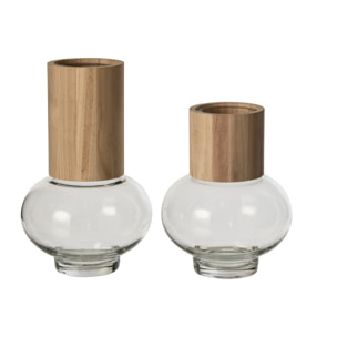 J-Line vase Jim - verre - naturel/transparent - large