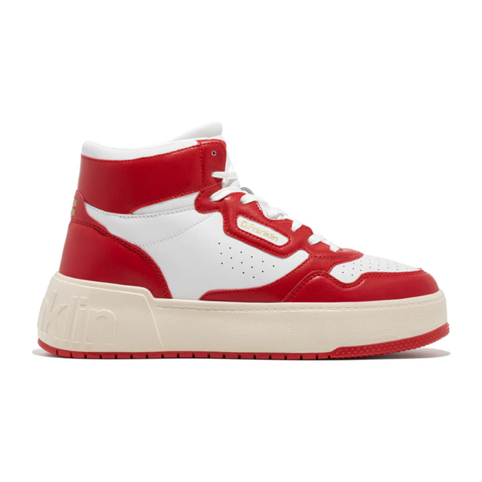 Zapatillas Altas Abotinadas Unisex High Court Basic Red / Red D.Franklin