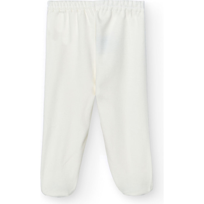 Polaina bebé algodón con pies invierno