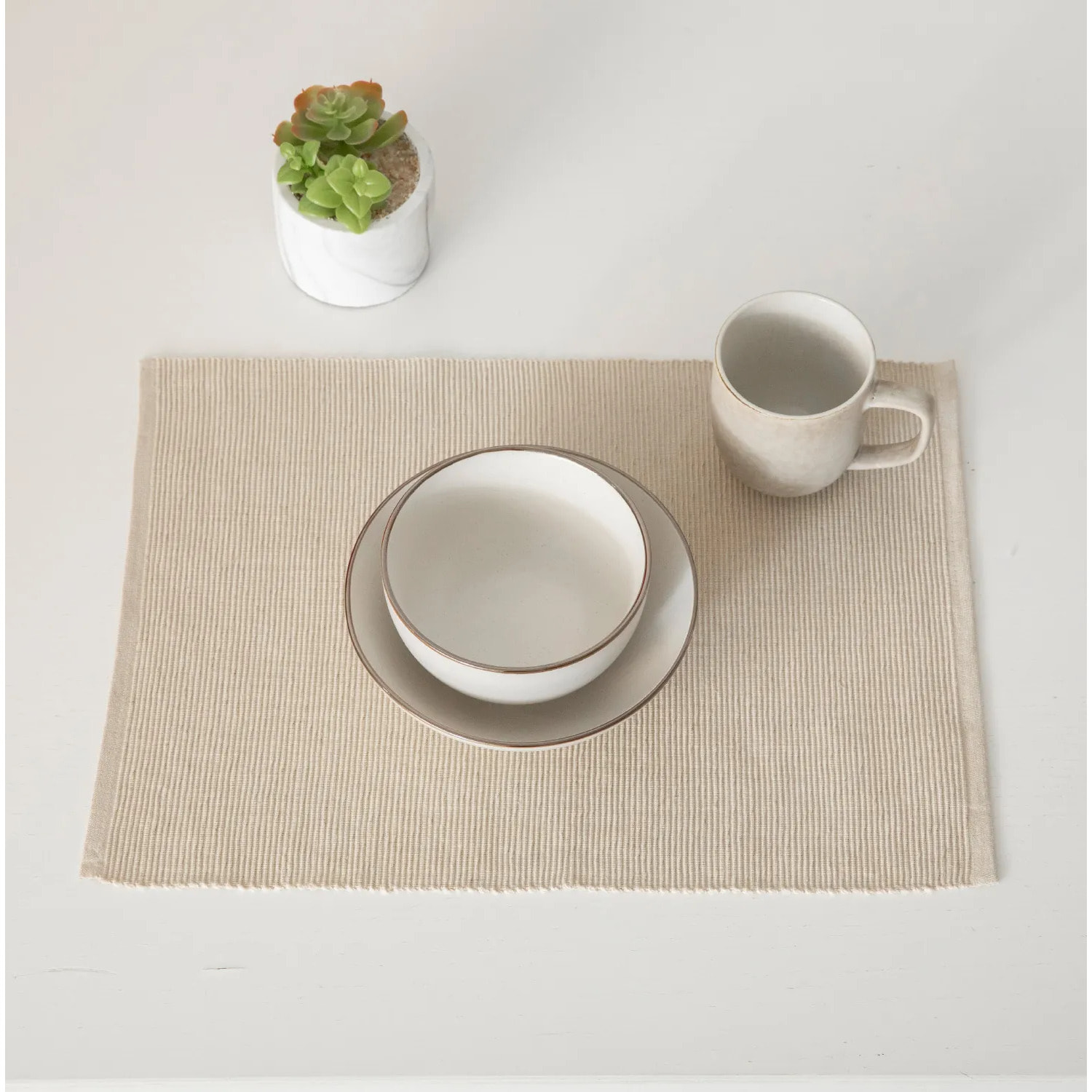 Mantel individual algodón liso