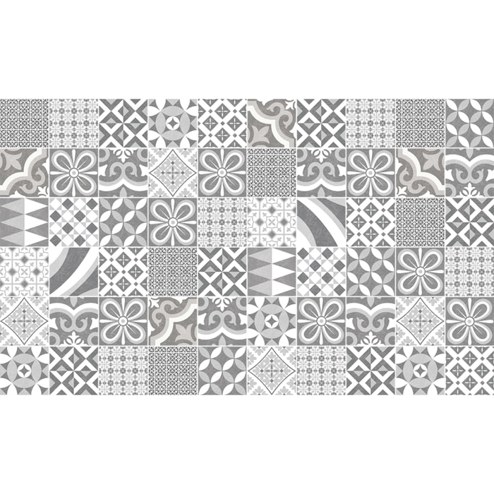 Stickers muraux - Sticker Mural Carrelage adhésif Cuisine Salle de Bain - 60 STICKERS CARREAUX DE CIMENT AUTHENTIQUES CARDINIA