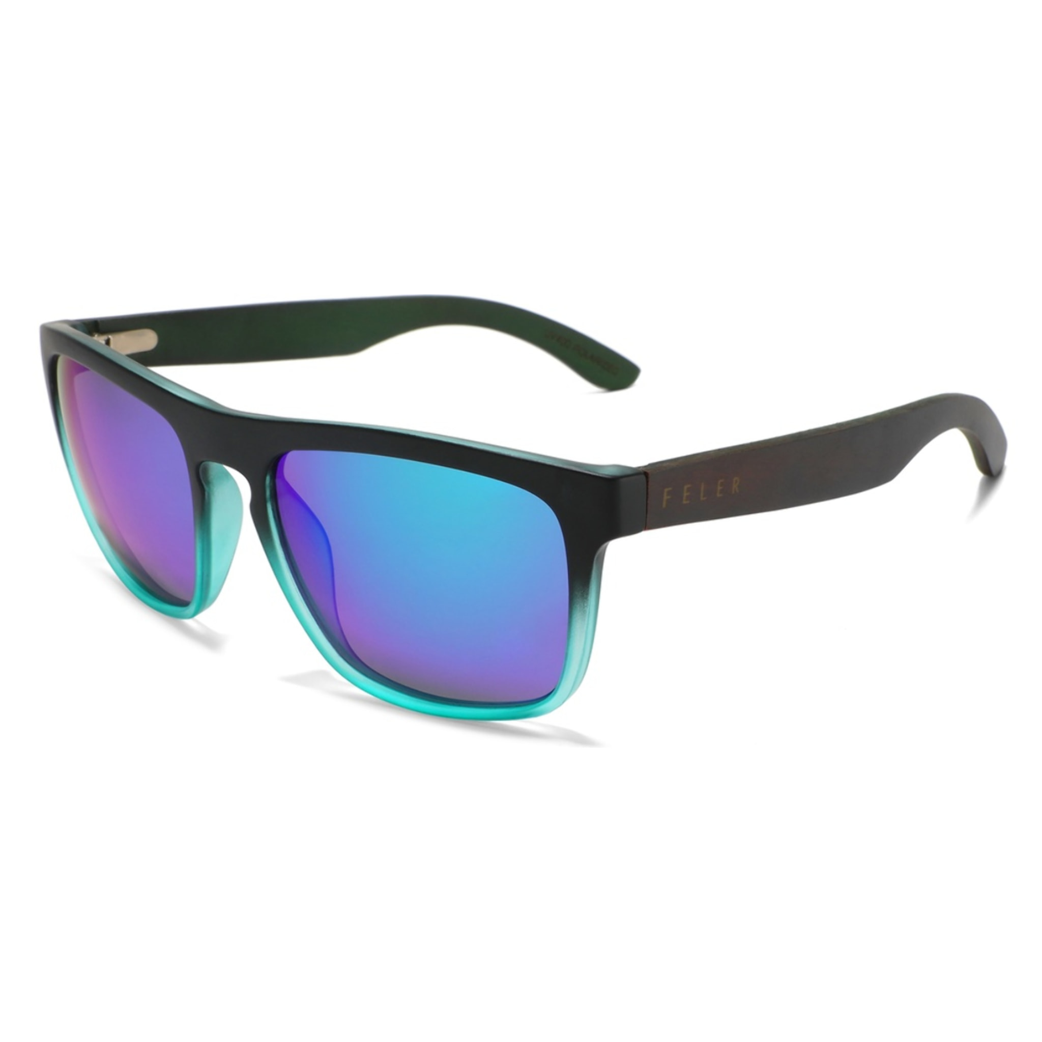 Gafas de Sol Feler 1585M-1 Polarizadas de Madera Unisex 56 mm