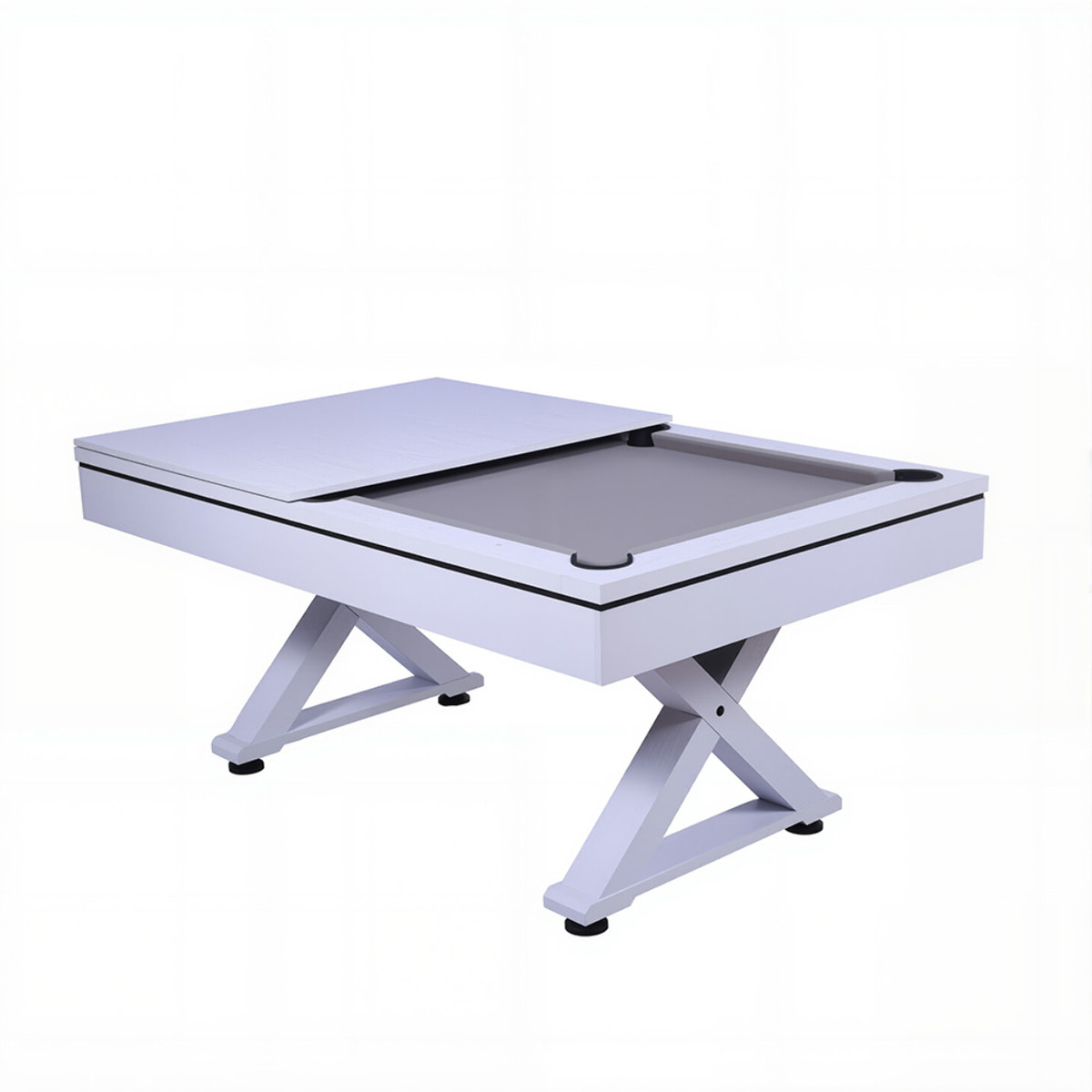 Table multi-jeux ping-pong et billard en bois blanc ARIZONA