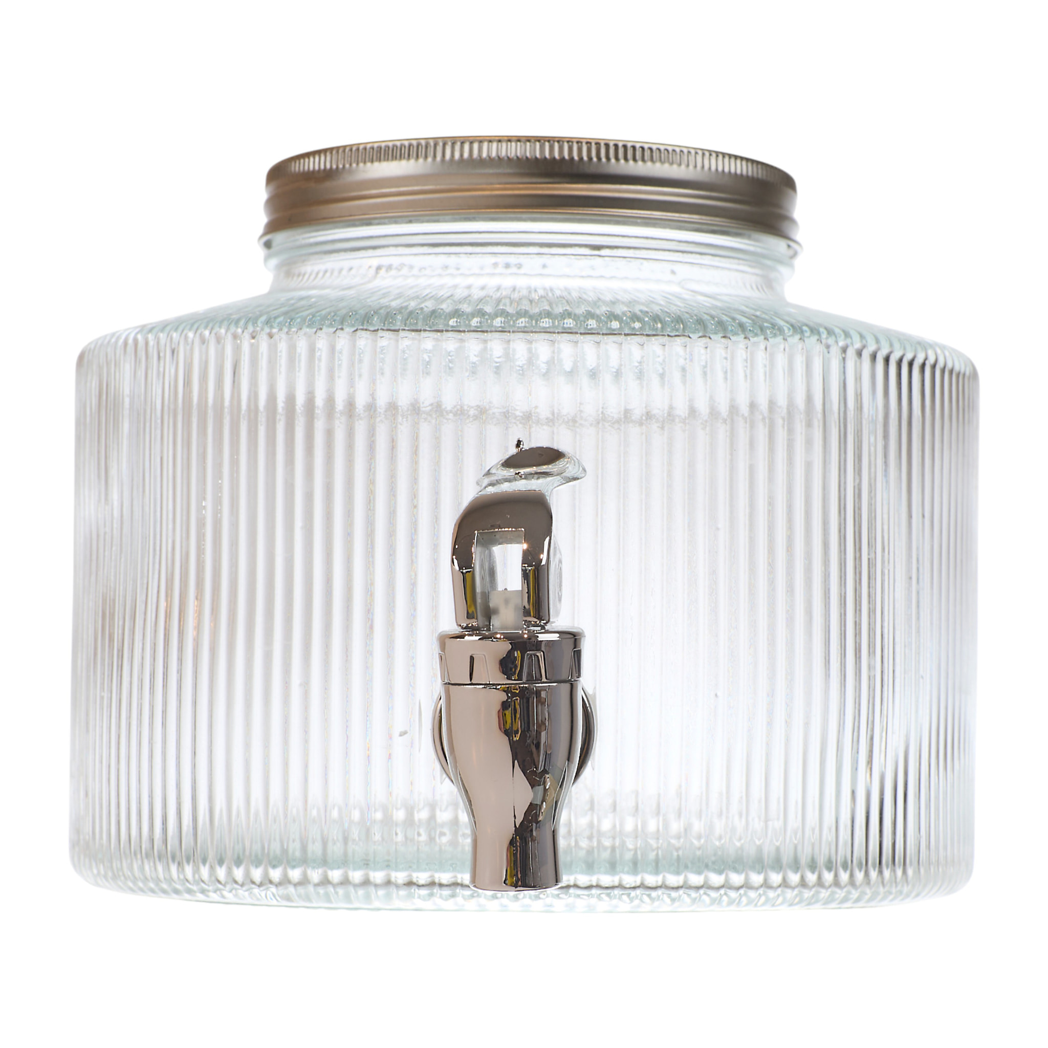 Distributeur de Boisson - HOME DECO FACTORY - Design Strié - 2L - Transparent