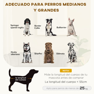 Sofá para Perros Medianos Sofá Cama para Mascotas Gatos Tapizado en Terciopelo con Patas de Madera Carga 25 kg 98,5x60,5x35,5 cm Gris Oscuro