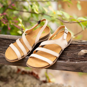 Sandalias N5811 NOBUCK LAVADO KAKI/PANGLAO color Kaki