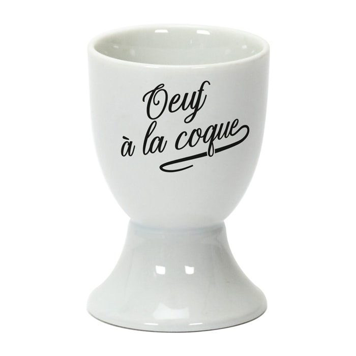 Coquetier - HOME DECO FACTORY - Bistrot - Design - Noir et Blanc