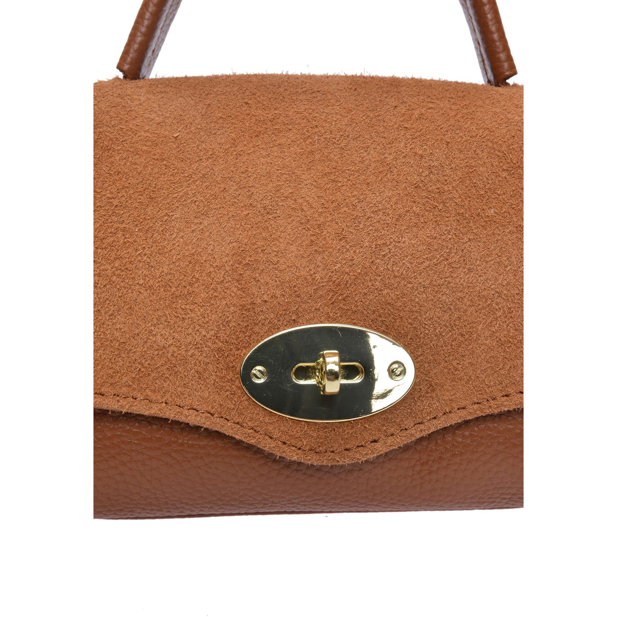 Borsa a mano Anna Luchini Cammello