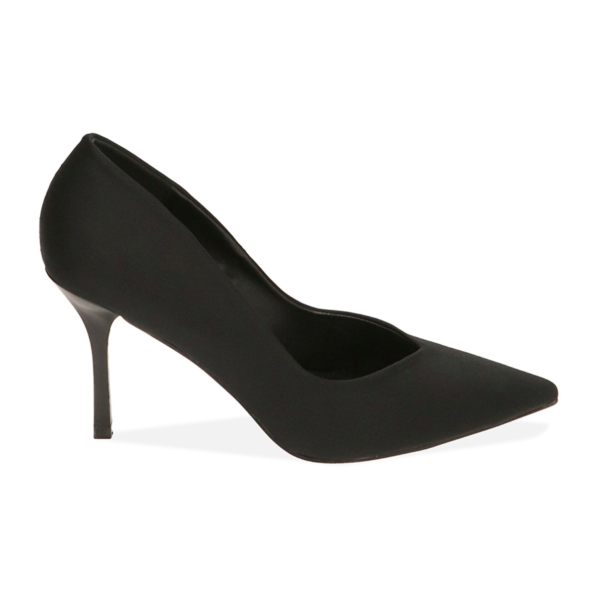 Décolleté nere in lycra, tacco 8,5 cm