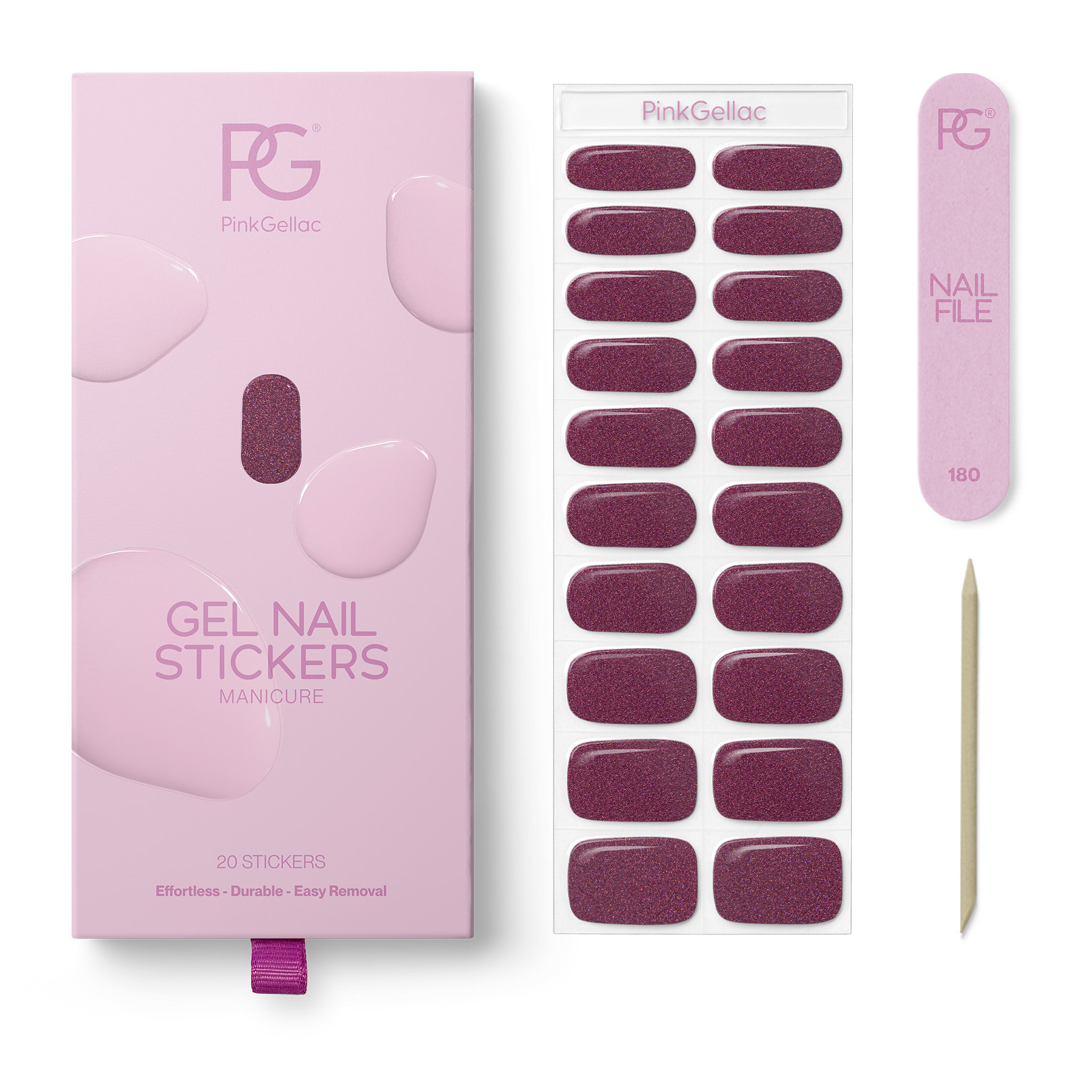 Stickers gel - 0020 Sparkling Plum
