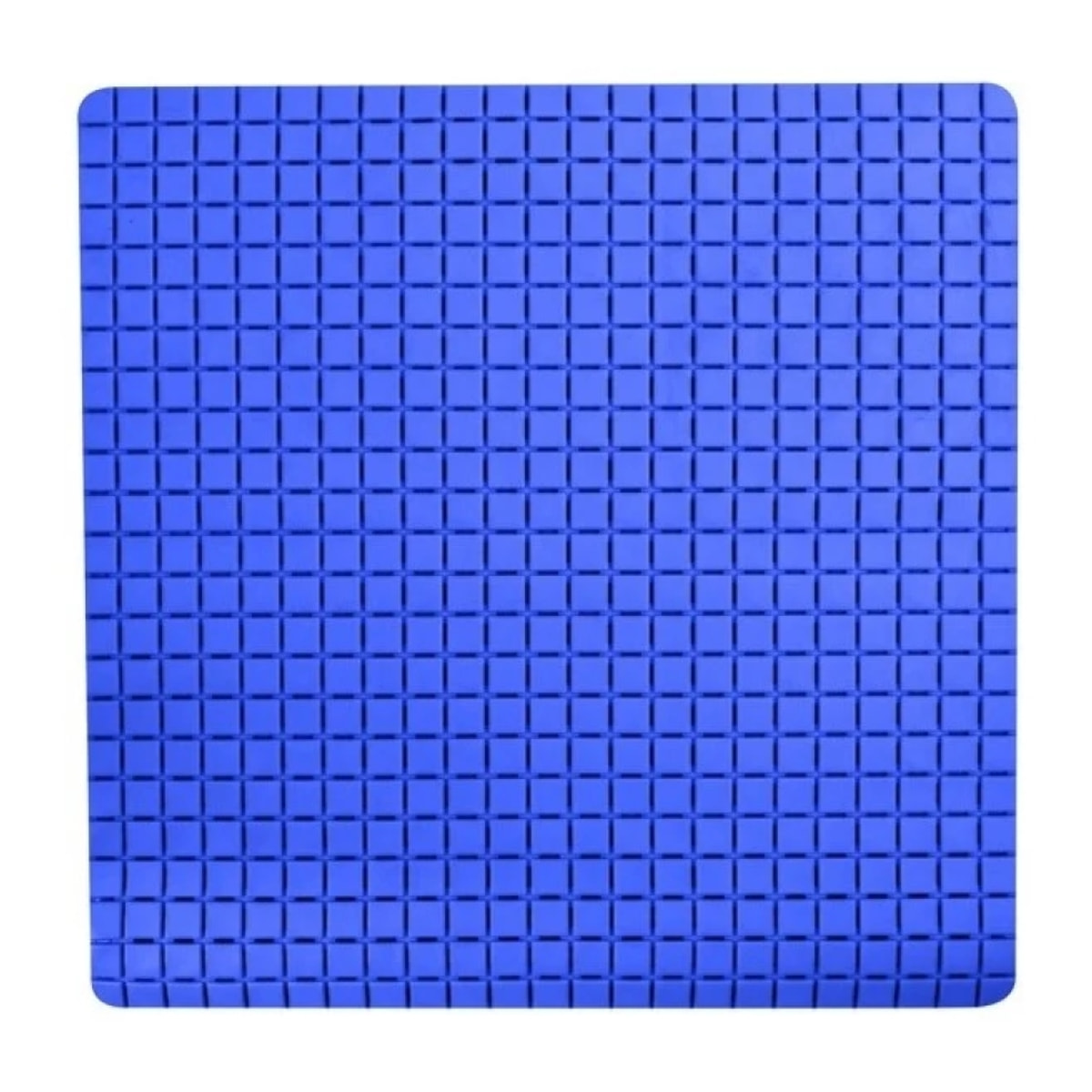 Tapis Fond de douche antidérapant Caoutchouc QUADRO 54x54cm Bleu MSV