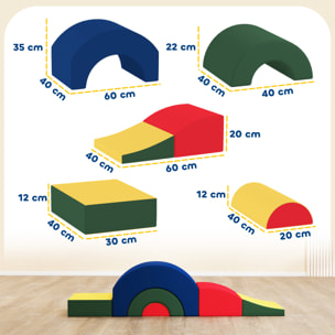 Parcours motricité bébé 5PCS mousse EVA multicolore