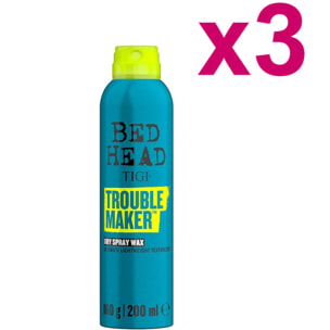 TIGI Kit Bed Head Trouble Maker Dry Spray Wax 3 Pezzi x 200ml