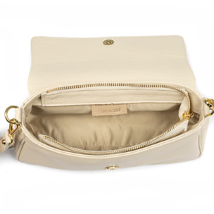 Azzanello bolso baguette bandolera mujer. Piel auténtica Dollaro.