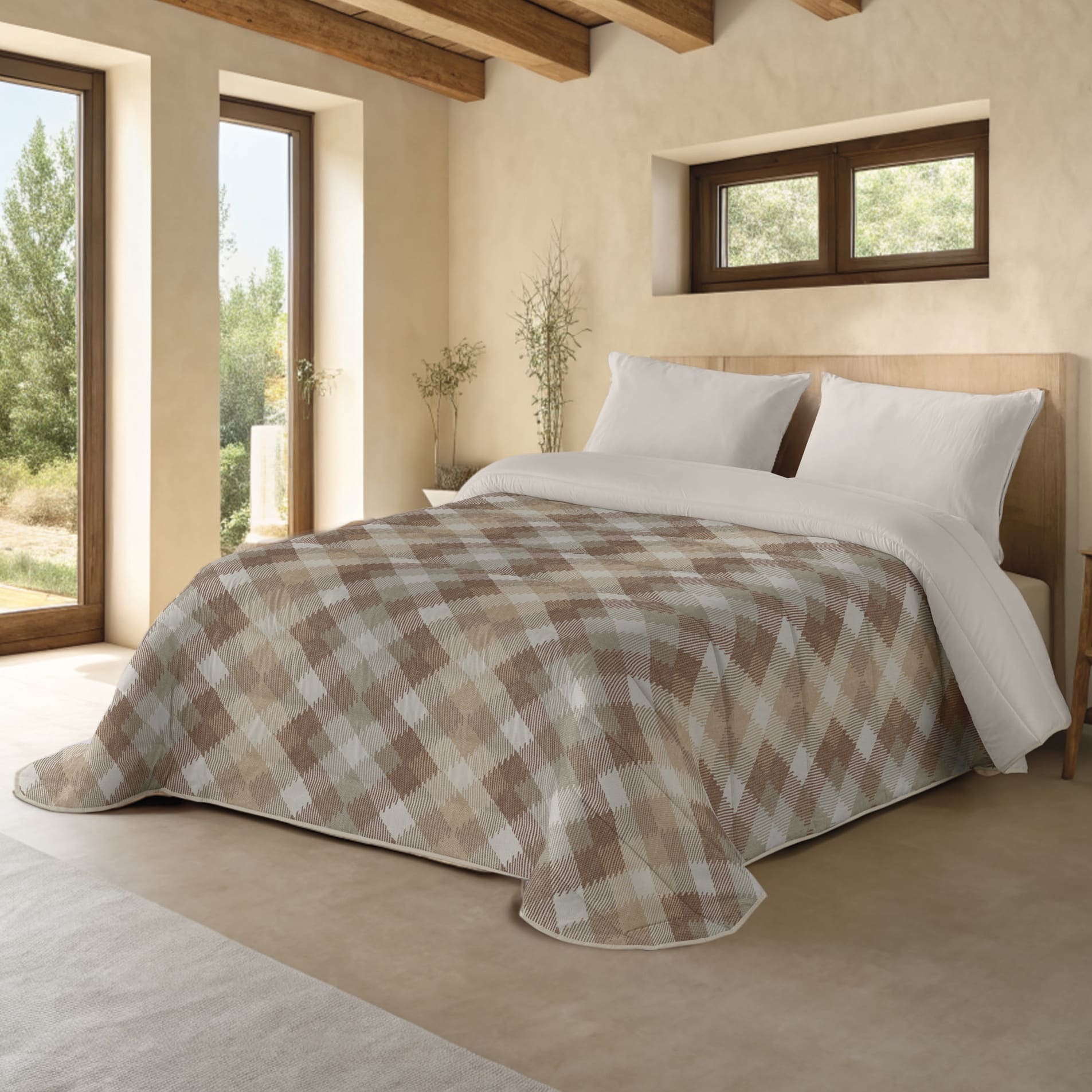 Naturals - Edredón Nórdico Estampado - 100% Poliéster Microfibra - 300 gr/m² - Alexander