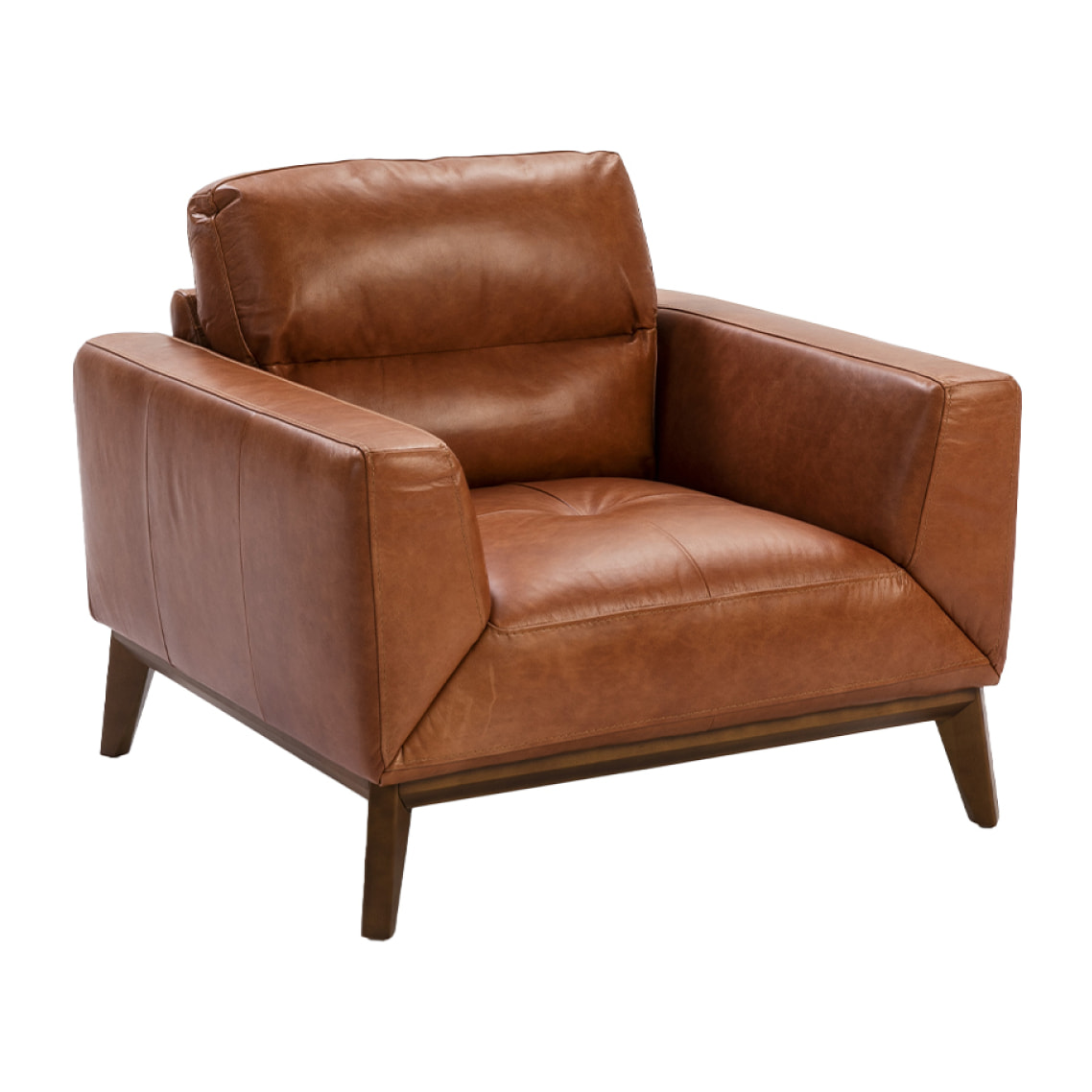 Sillón Angel Cerda de piel de vacuno 102x96x86cm