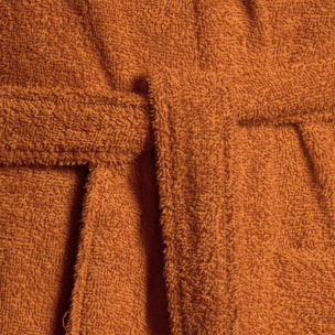 Bassetti Morbido Accappatoio 400 gr con Cappuccio 100% Cotone Uomo Donna Spugna Taglie Forti - ITALY Designed - Collezione MONIQUE - BRUCIATO O6
