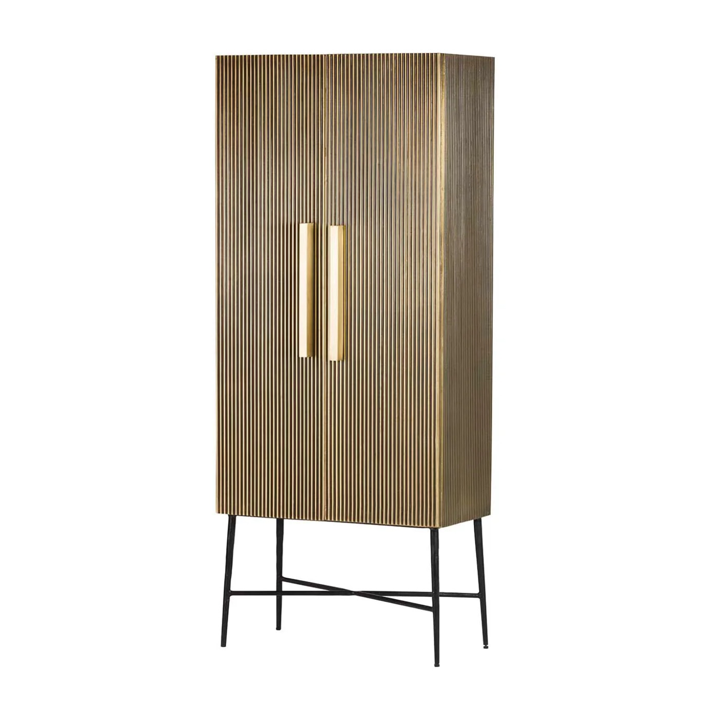 Cabinet Mdf Metal Marron Lumina 75x40x180 Cm