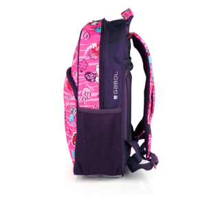 Mochila adaptable a carro Gabol STICKER con dibujos y resistente al agua