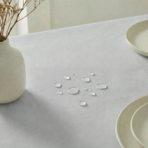 Nappe antitache au toucher tissu imperméable GRIS PIERRE